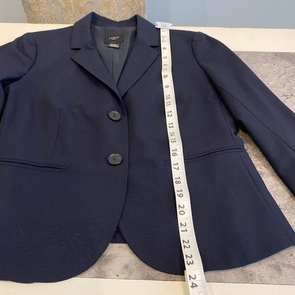 J.Crew Stretch Wool Blazer Navy 6 - Picture 5 of 16